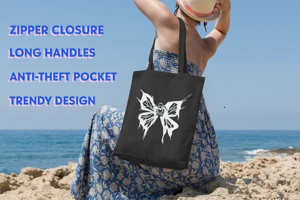 Black_Canvas_Tote_Bag_For_Girls