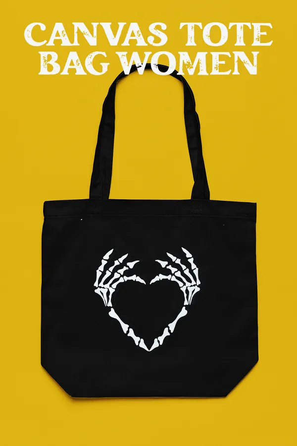 Black_Heart_Printed_Canvas_Tote_Bags_With_Zipper_And_Pocket