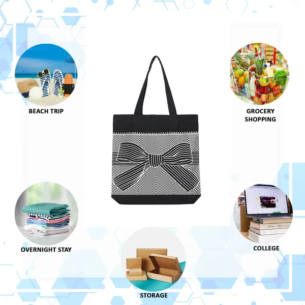 Black_&_White_Canvas_Tote_Bag_For_Women
