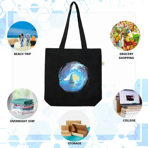 Black_Canvas_Ocean_Tote_Bag_With_Zipper_And_Pocket