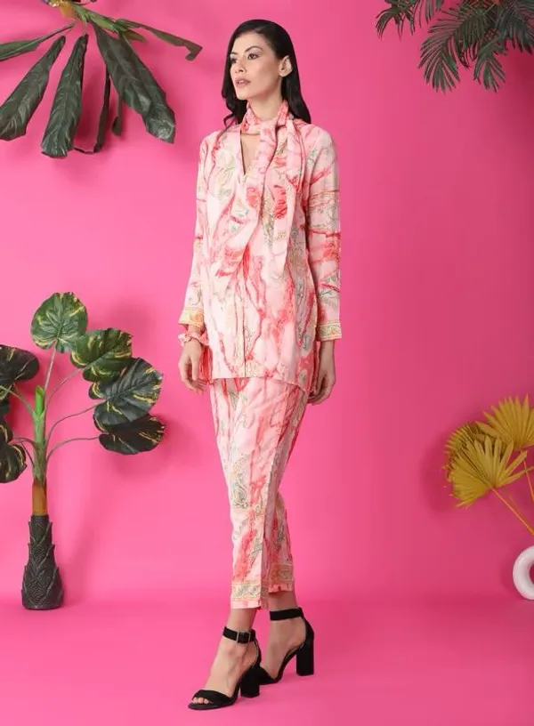 Pink_Rayon_Cotton_Co-Ords_For_Women