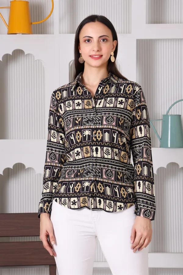 Black_Rayon_Cotton_Shirts_For_Women