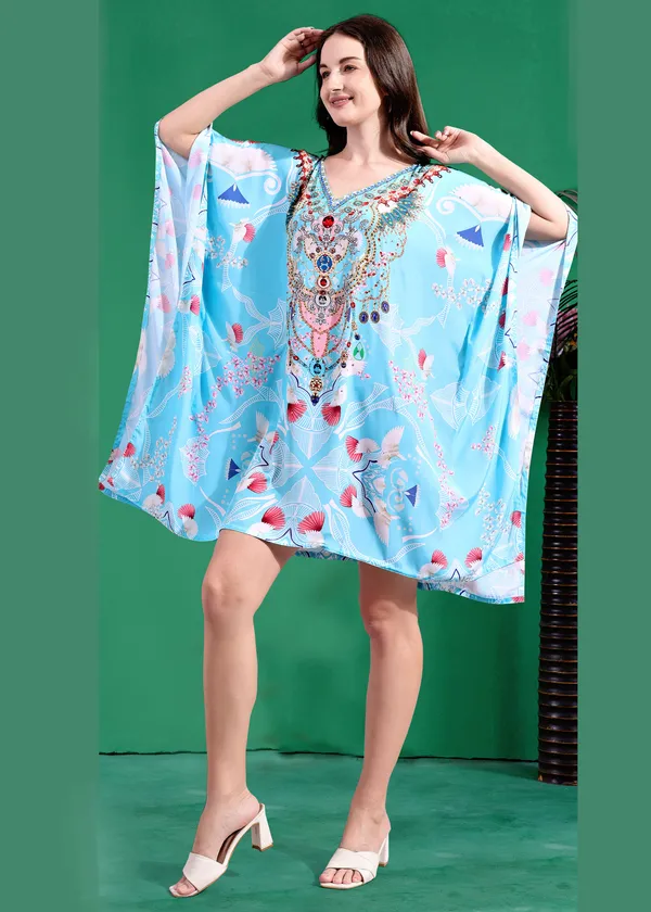 Blue_Rayon_Cotton_Dresses_For_Women