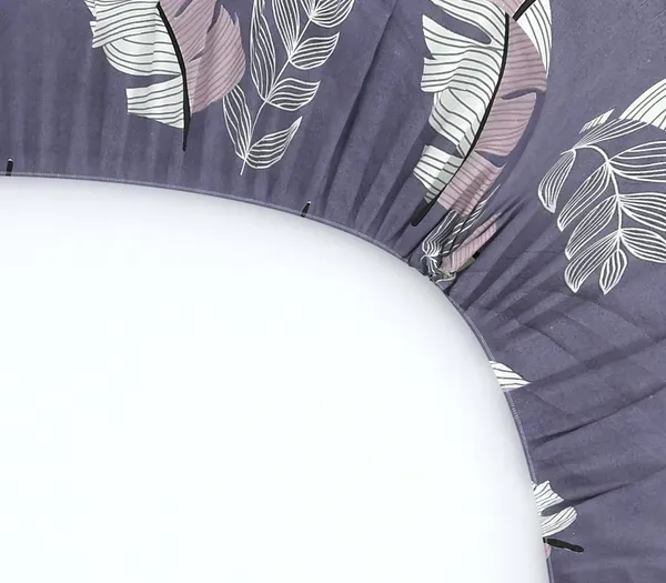 Falora_220_Thread_Count_Premium_Cotton_Fitted_Bedsheet_|_Light_Purple_Blooming_Feathers_|_King/Queen/Double_|_72×78_/_60×78_Inches_|_360°_Elasticated_|_With_2_Pillow_Covers_(Up_to_8_Inches_Mattress)