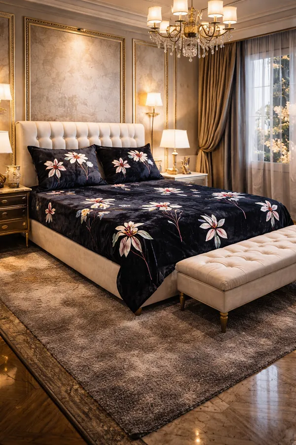 WinterWarm_Midnight_Blossom_Luxe_Bedsheet_Set