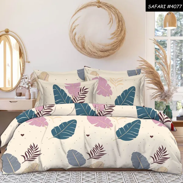 Off_White_Premium_Cotton_Aura_Blooming_Feathers_Bed_Sheet_with_pillow_cover