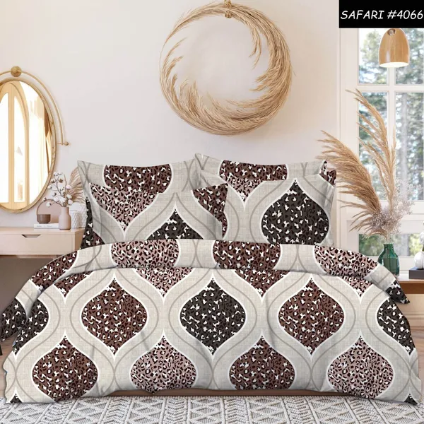 Multicolor_Premium_Cotton_Luxe_Crimson_Drops_Bed_Sheet_with_pillow_cover