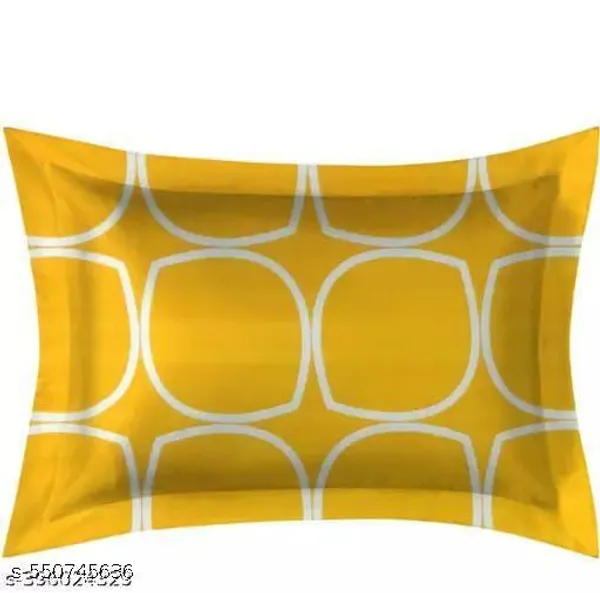 Yellow_Premium_Cotton_Luxe_Regal_Squares_Design_Bed_Sheet_with_pillow_cover