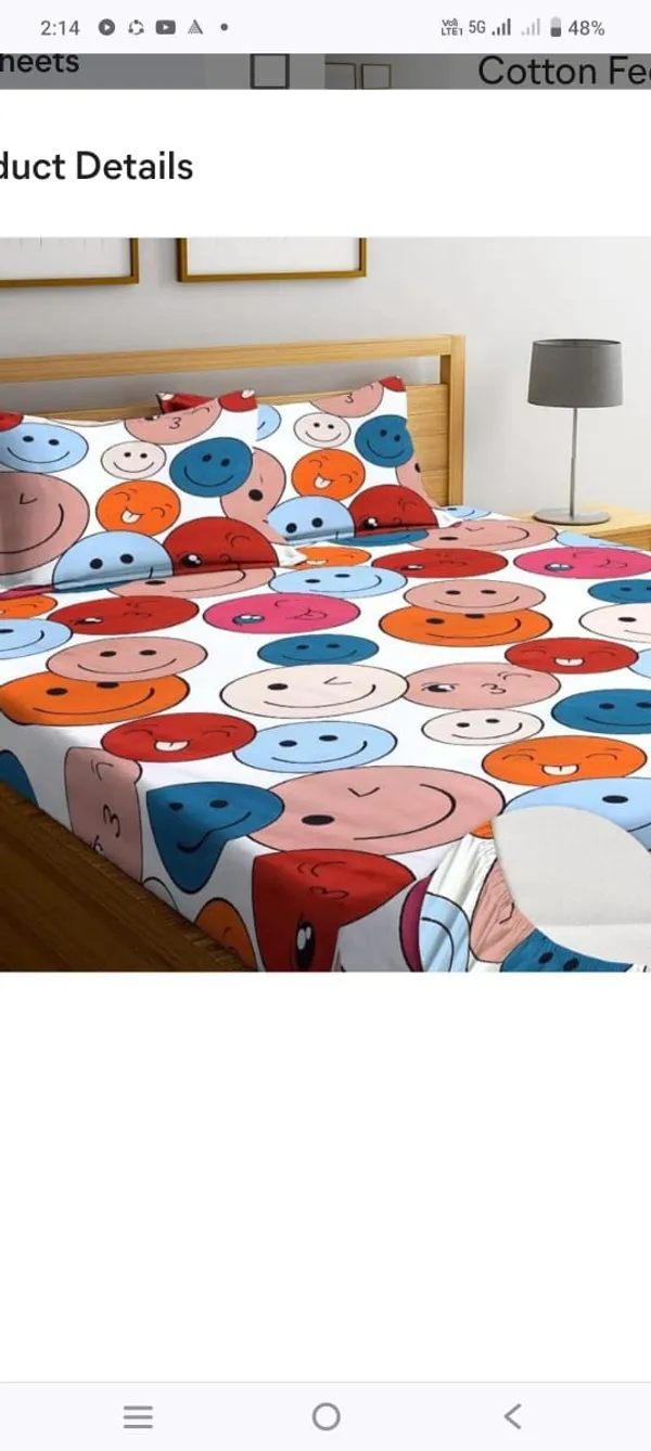 Multicolor_Premium_Cotton_Essence_Smiley_Pop_Bed_Sheet_with_pillow_cover