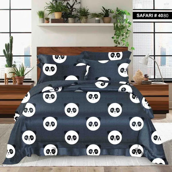 Dark_Grey_Premium_Cotton_Aura_Cozy_Panda_Bed_Sheet_with_pillow_cover