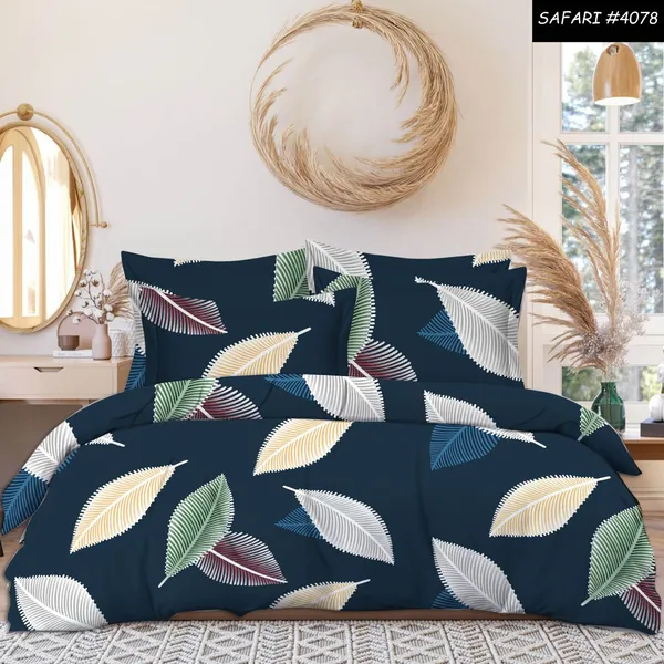 Multicolor_Premium_Cotton_Opulence_Autumn_Leaf_Bliss_Bed_Sheet_with_pillow_cover