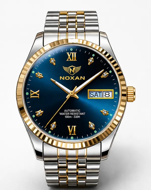 Blue_Dial_Luxury_Watch_With_Stylish_Gold_And_Stainless_Steel_Straps_For_Men