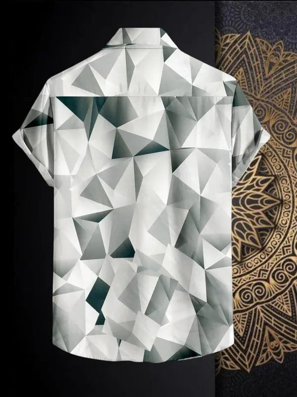 Black_Geometric_Pattern_Short_Sleeve_Button-Down_Shirt,_Grey_And_White,_Modern_Abstract_Design