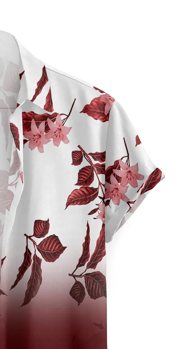 Men's_Casual_Button_Down_Shirt,_Short_Sleeve,_Leaf_Print_Ombre_Design,_Regular_Fit,_Cotton_Blend