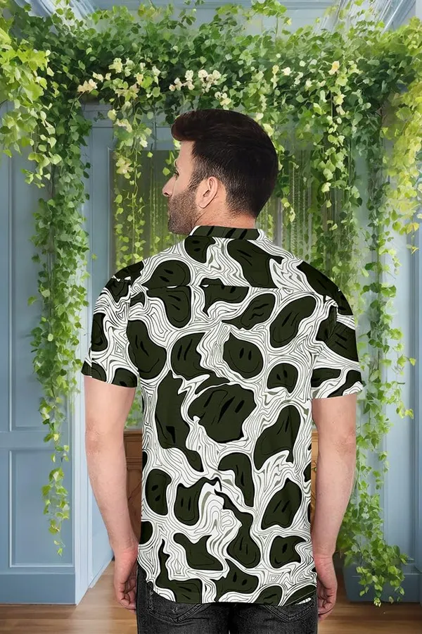Green_Abstract_Pattern_Short_Sleeve_Button-Down_Shirt_Topographic_Design