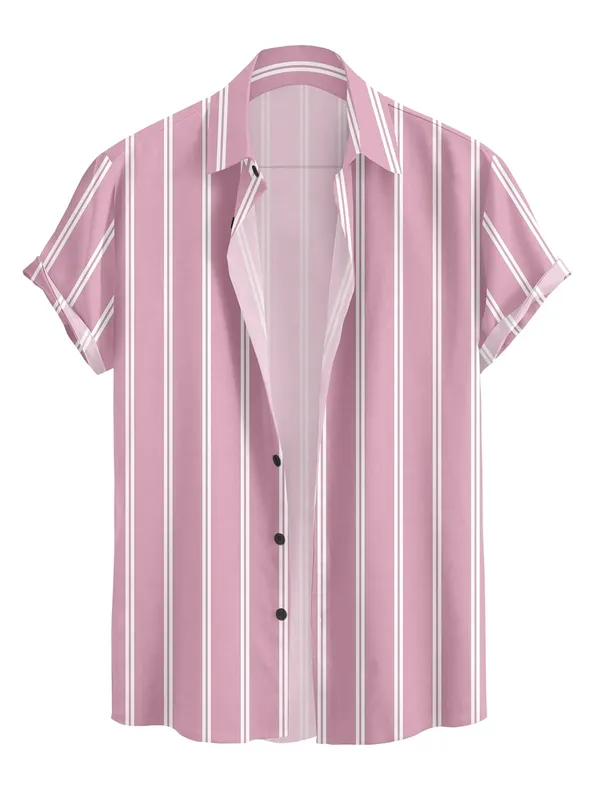 Pink_Short_Sleeve_Button-Down_Shirt,_White_With_Black_Vertical_Stripes,_Casual_Fit