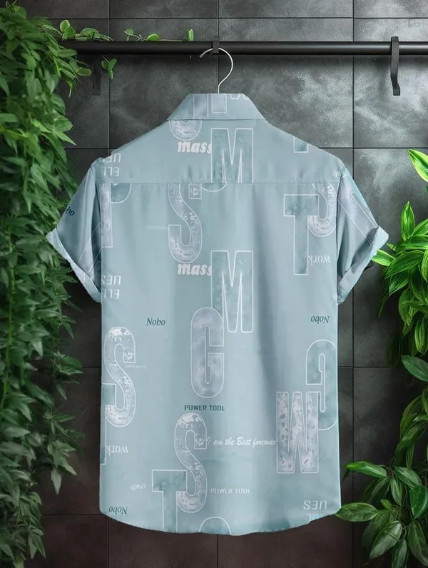 Restyle_Men's_Graphic_Print_Long_Sleeve_Button_Down_Shirt,_Black_and_White_Pattern