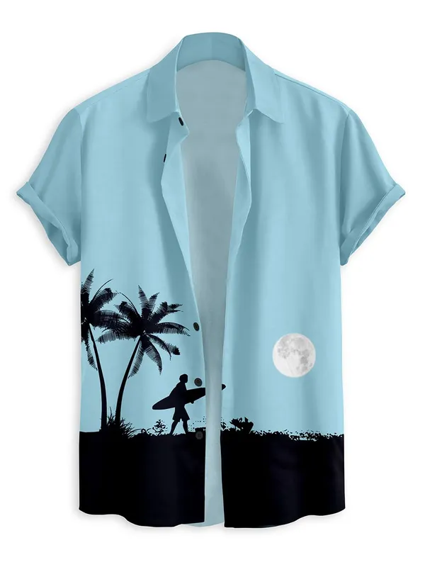 Blue_Hawaiian_Beach_Print_Button-Down_Shirt,_Light_Blue,_Short_Sleeve,_Tropical_Palm_Tree_Design