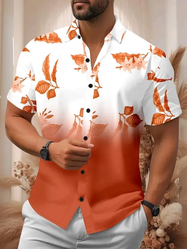 Orenge_Wofloral_Print_Button-Down_Shirt,_White_To_Black_Ombre,_Short_Sleeve