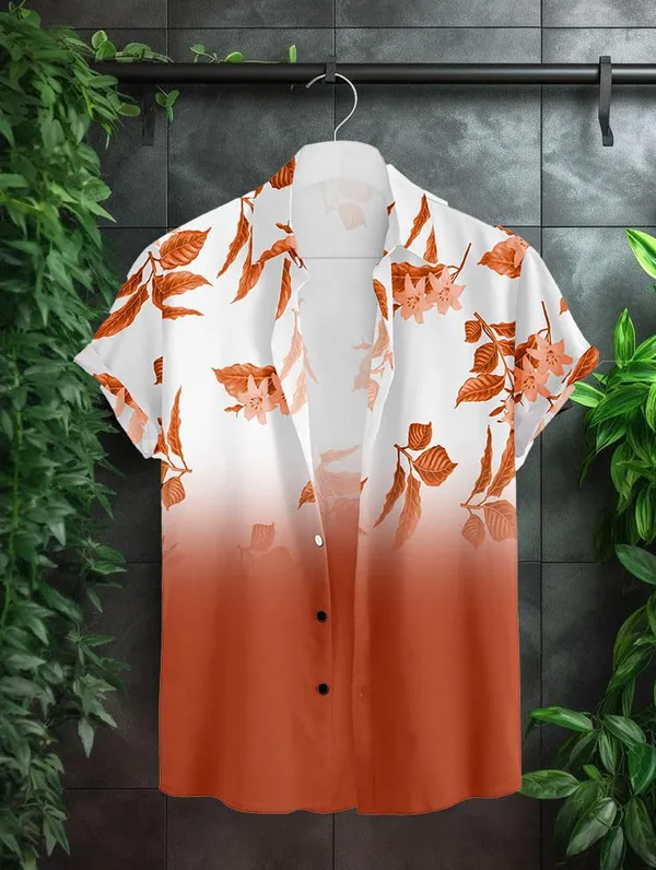 Orenge_Wofloral_Print_Button-Down_Shirt,_White_To_Black_Ombre,_Short_Sleeve