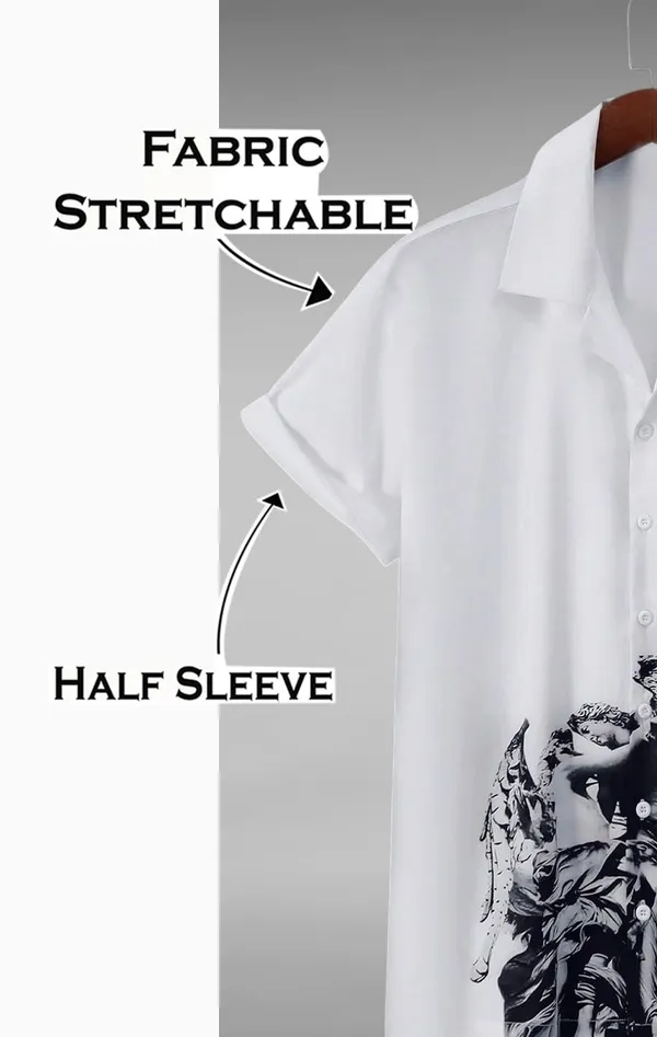 Blue_Artistic_Button-Down_Shirt,_Short_Sleeve,_White_With_Black_Abstract_Design_Pattern