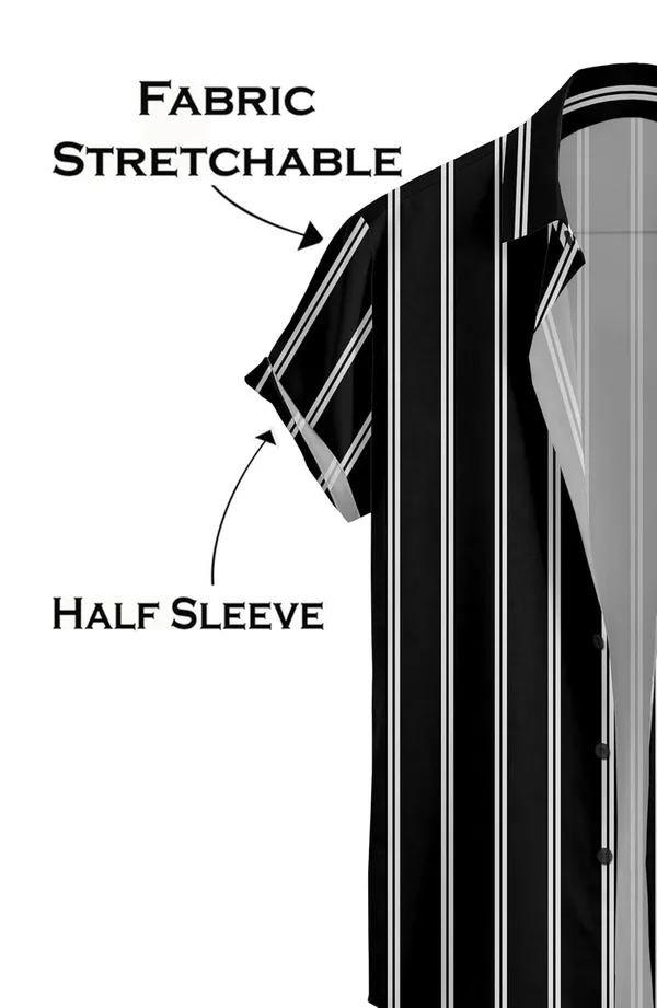 Black_Striped_Short_Sleeve_Button_Down_Shirt,_Vertical_Pattern