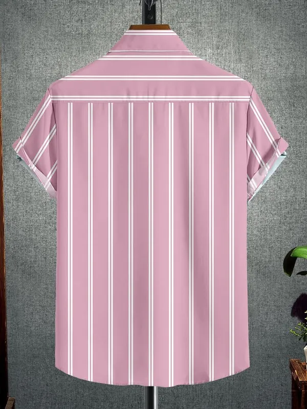 Pink_Striped_Short_Sleeve_Button_Down_Shirt,_Vertical_Pattern