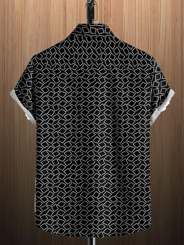 Black_Geometric_Pattern_Short_Sleeve_Button-Down_Shirt_Print