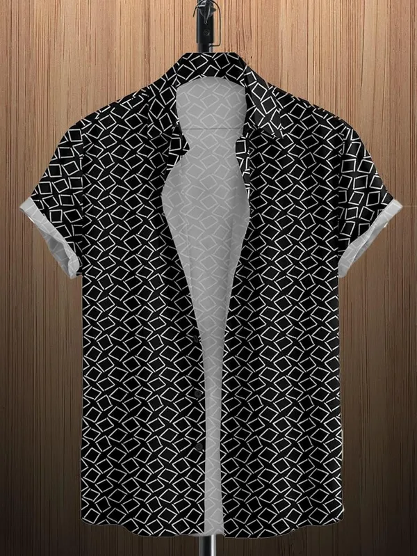 Black_Geometric_Pattern_Short_Sleeve_Button-Down_Shirt_Print