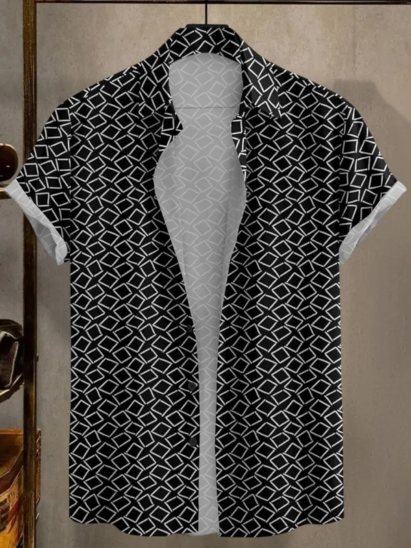 Black_Geometric_Pattern_Long_Sleeve_Dress_Shirt,_Modern_Design