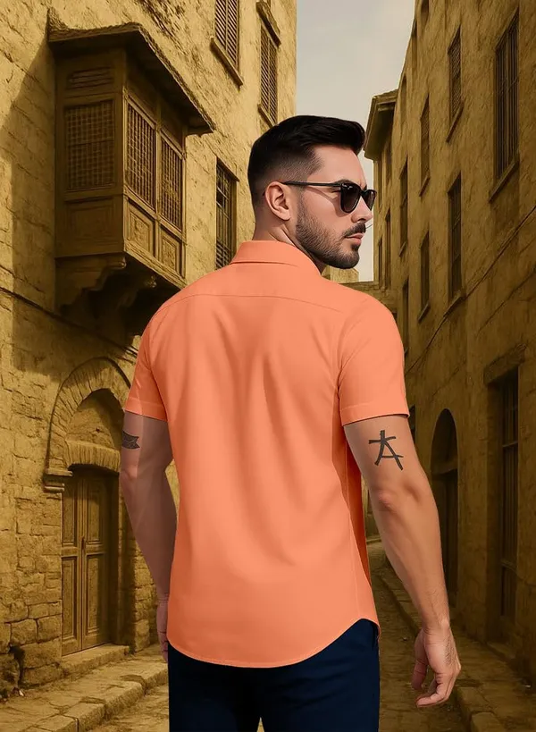 Orenge_Casual_Summer_Shirt,_White_With_Palm_Tree_Surfer_Print,_Short_Sleeve_Button_Down,_Beach_Style