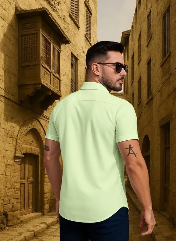Paroot_Casual_Summer_Shirt,_White_With_Palm_Tree_Surfer_Print,_Short_Sleeve_Button_Down,_Beach_Style
