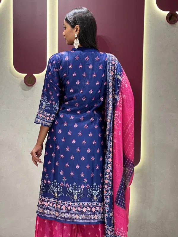 Blue_Fancy_Kurta_Set_For_Women