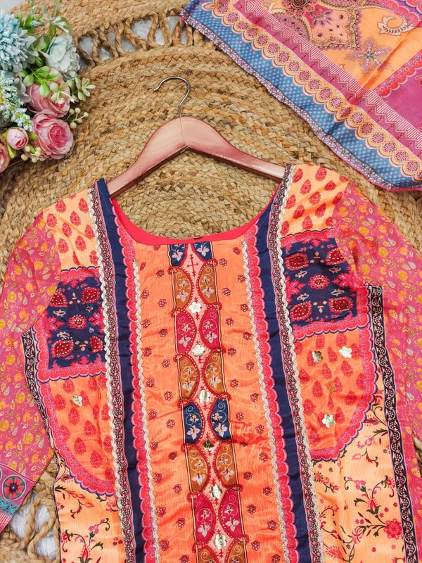 Orenge_Kurtis_Set_For_Women_Latest_Design