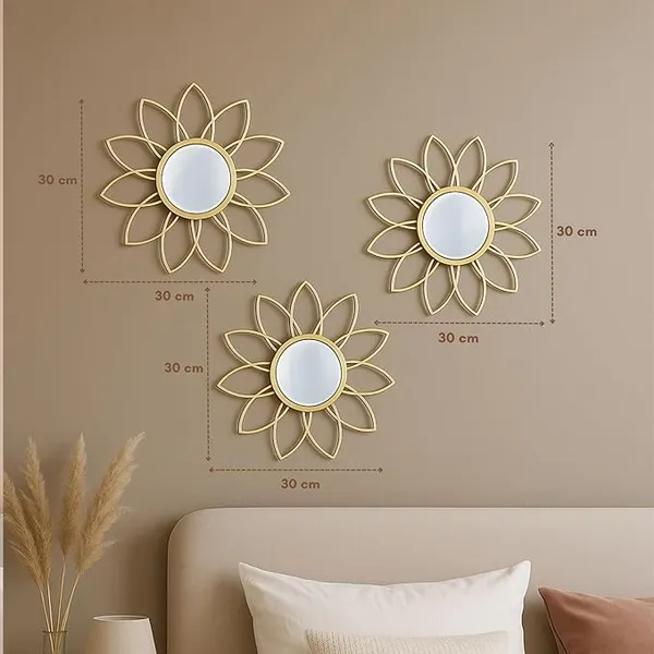 Golden_Metal_Sunflower_Mirror_Wall_Decor_|_Decorative_Mirror_Wall_Mounted_|_Mirror_Wall_Decor_For_Living_Room_|_Beautiful_Metal_Modern_Designer_|_Hanging_Mirror_Sculpture_Set_Of_3_(Gloden)