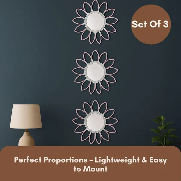 Pink_&_White_Metal_Sunflower_Mirror_Wall_Decor_|_Decorative_Mirror_Wall_Mounted_|_Mirror_Wall_Decor_For_Living_Room_|_Beautiful_Metal_Modern_Designer_|_Hanging_Mirror_Sculpture_Set_Of_3_(Pink_&_White)