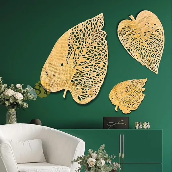 Golden_Luxury_Metal_Abstract_Figures_Leaf_Wallart_Set_Of_3_Handcrafted_Wall_Sculpture_Wall_Art_Multicolor_For_Home_Decoration_(Color-_Golden)