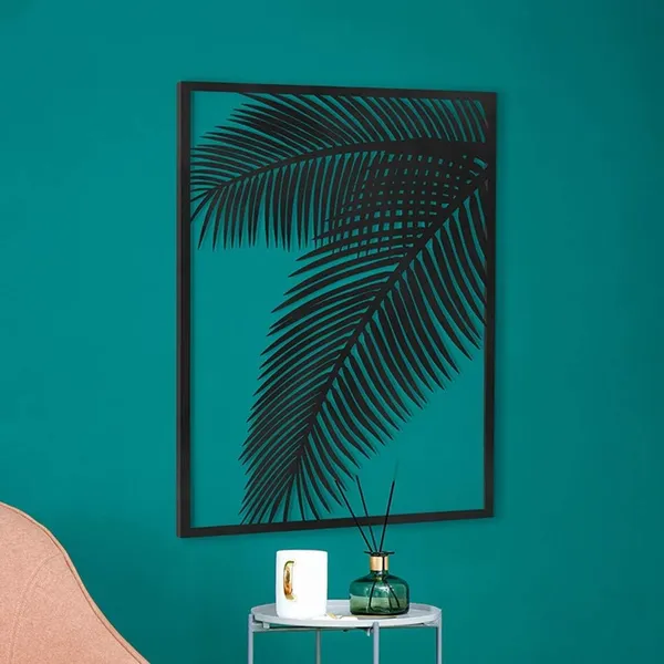Black_2_Pieces_Metal_Palm_Leaf_Wall_Decor_Home_Art_Set_|_Metal_Wall_Hanging_Art_Antique_Style_Wall_Decor_Restaurant_|_Hotel_|_Home_|_Bedroom_|_Living_Room_(Set_Of_2)