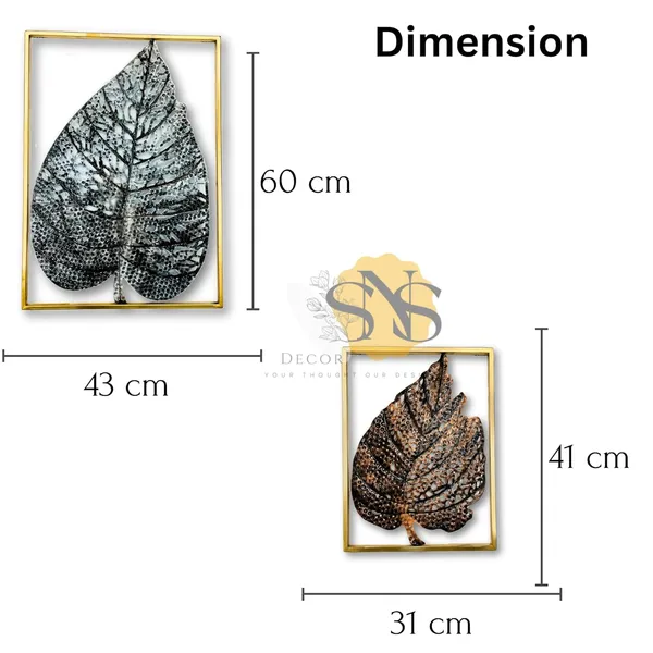 Copper_&_Silver_Antique_Modern_Luxury_Metal_Leaf_Set_Of_2_Frame_Wall_Art_Decorations_|_Perfect_3D_Wall_Sculpture_For_Living_Room,_Bedroom,_Restaurant,_Hotel_&_Office_(Copper_&_Silver_Antique)
