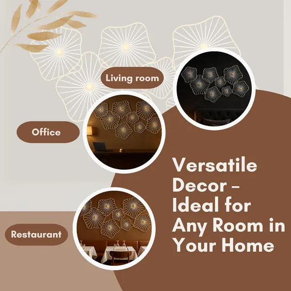 White_&_Gold_Metal_Blossom_Flower_Wallart_Decor_|_Flower_Shape_Wall_Art_Decor_|_Metal_Wall_Art_|_Ready_To_Hang_Wall_Decor_|_Modern_Handcrafted_Luxury_Metal_Wall_Decor
