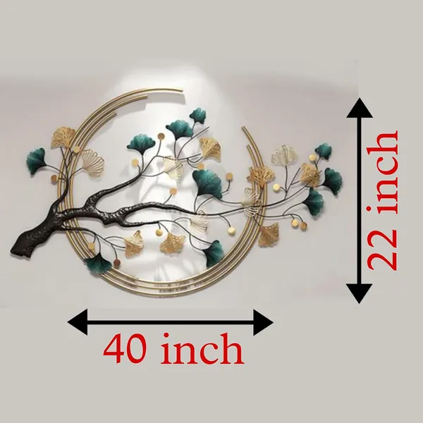 Multicolor_3D_Ginkgo_Tree_Leaf_Metal_Wall_Art