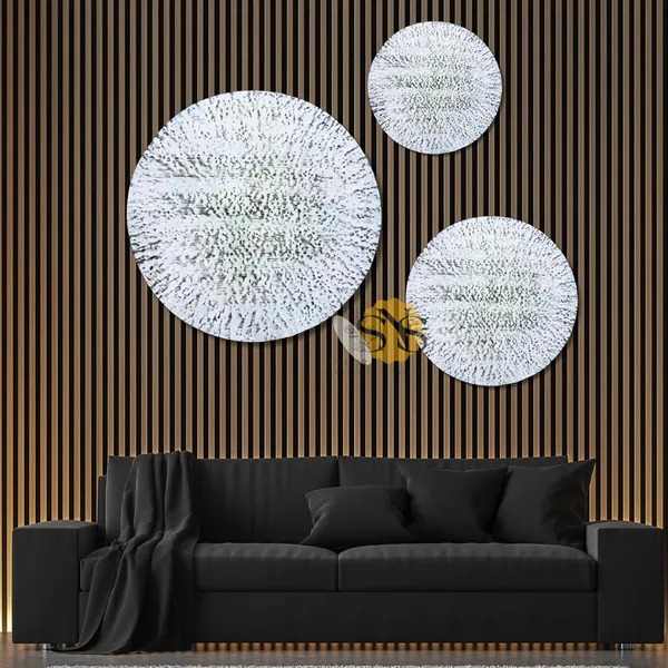 White_Antique_Luxury_Metal_Plates_Set_Of_3_Handcrafted_Wall_Sculpture_Wall_Art_For_Home_Decoration_|_Restaurant_|_Office_|_Hotel_(White_Antique_Finish)