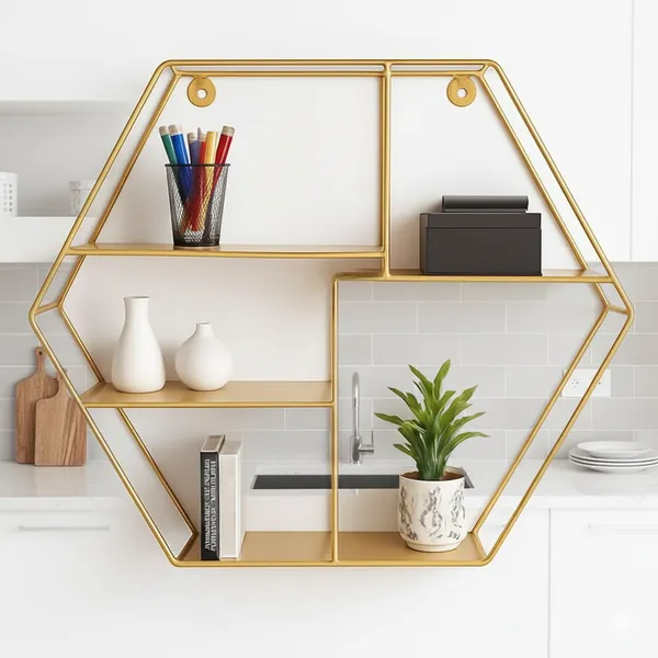 Golden_Metal_Wall_Shelf_|_Hexagon_Shelves_With_3_Tier_Metal_Shelf_Storage_Kitchen_Display_Rack_|_Living_Room_|_Bedroom