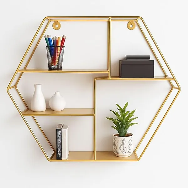 Golden_Metal_Wall_Shelf_|_Hexagon_Shelves_With_3_Tier_Metal_Shelf_Storage_Kitchen_Display_Rack_|_Living_Room_|_Bedroom