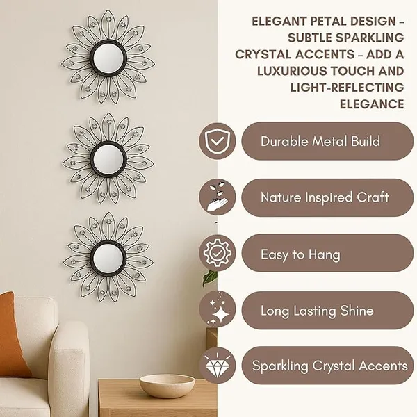 Black_Metal_Sunflower_Mirror_Wall_Decor_With_Crystal_Accents_(Set_Of_3)_Mirror_Wall_Decor_For_Living_Room_|_Beautiful_Metal_Modern_Designer_|_Hanging_Mirror_Sculpture_(Black)