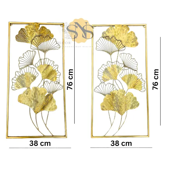 Set_of_2_Golden_Metal_Ginkgo_Leaf_Wall_Art_|_Modern_Luxury_3D_Sculpture_for_Living_Room,_Bedroom,_Restaurant,_Hotel_&_Office