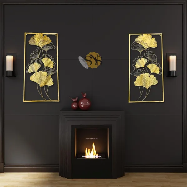Set_of_2_Golden_Metal_Ginkgo_Leaf_Wall_Art_|_Modern_Luxury_3D_Sculpture_for_Living_Room,_Bedroom,_Restaurant,_Hotel_&_Office