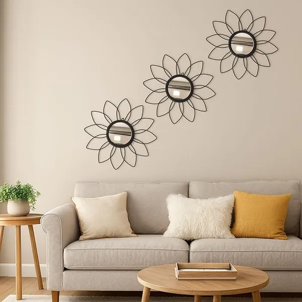 Black_Metal_Sunflower_Mirror_Wall_Decor_|_Decorative_Mirror_Wall_Mounted_|_Mirror_Wall_Decor_For_Living_Room_|_Beautiful_Metal_Modern_Designer_|_Hanging_Mirror_Sculpture_Set_Of_3