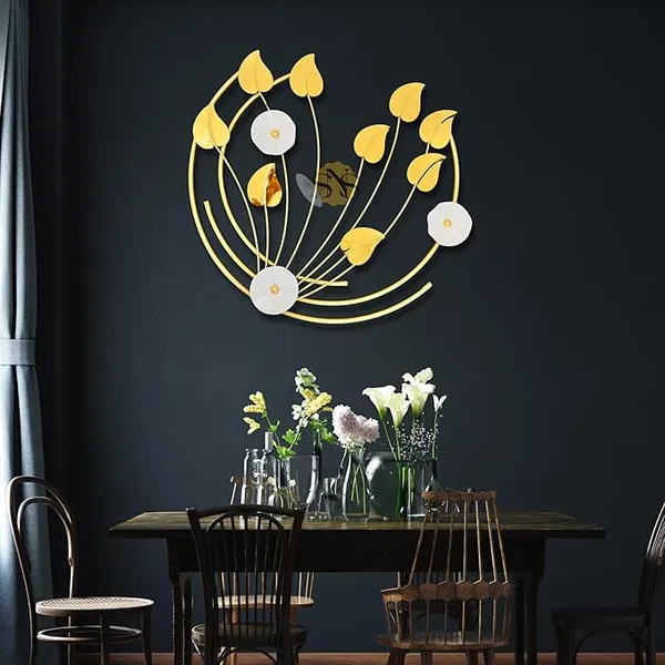 White_&_Gold_Luxury_Pvd_Metal_Wall_Art_Decorations_|_Steel_&_Iron_Combination_|_3D_Modern_Moon_Wallart_For_Home_Decoration,_Living_Room,_Hotel,_Restaurant,_Office_(White_&_Gold)