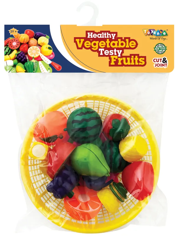 Poly_Propylene_8_Fruits_With_Basket,Chopping_Plate,Knife,Serving_Plate_For_Kids